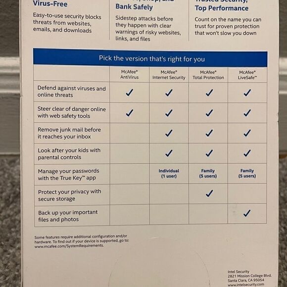 McAfee 2017 Total Protection 5Devices MTP17ETG5RAA - Picture 3 of 6